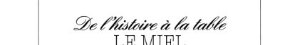Couverture : Le miel
