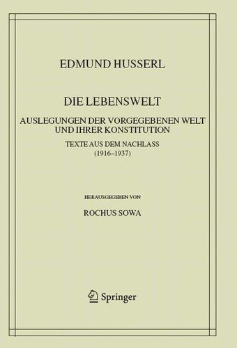Couverture : Die Lebenswelt