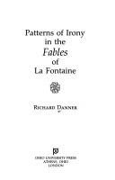 Couverture : Patterns of irony in the Fables of La Fontaine