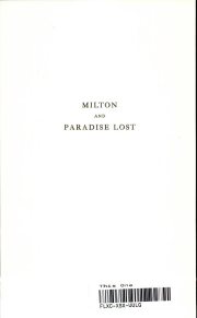 Couverture : Milton and Paradise lost.