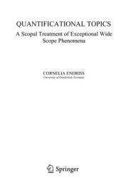 Couverture : Quantificational topics