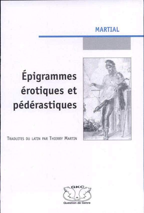Couverture : Epigrammes érotiques et pédérastiques