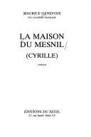 Couverture : La Maison du Mesnil