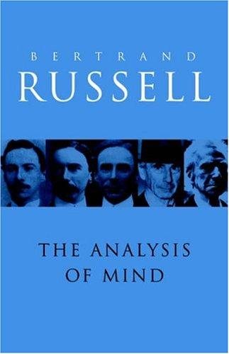 Couverture : The analysis of mind