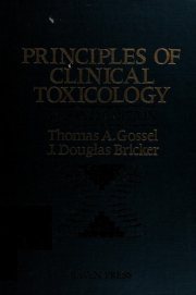 Couverture : Principles of clinical toxicology