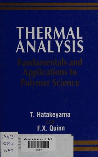 Couverture : Thermal analysis