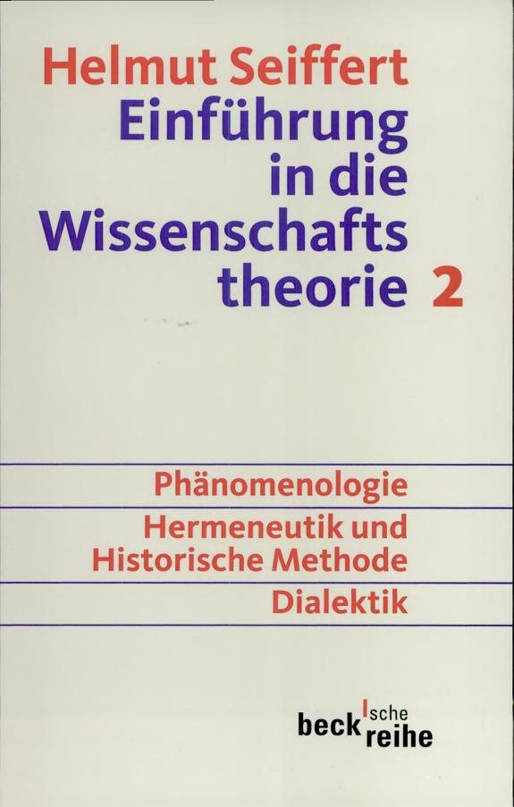 Couverture : Einführung in die Wissenschaftstheorie