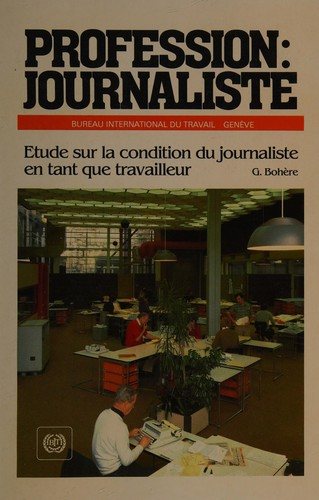 Couverture : Profession: journaliste