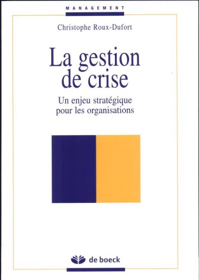 Couverture : La gestion de crise