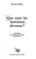Couverture : Que sont les fantômes devenus?