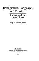 Couverture : Immigration, language, and ethnicity
