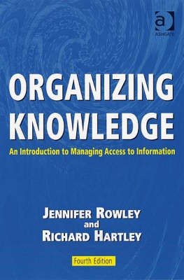 Couverture : Organizing knowledge