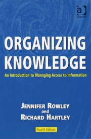 Couverture : Organizing knowledge