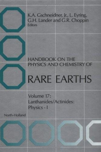 Couverture : Handbook on the Physics and Chemistry of Rare Earths : Lanthanides/Actinides