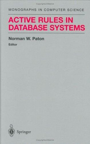 Couverture : Active Rules in Database Systems