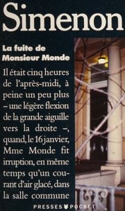 Couverture : La fuite de M. Monde