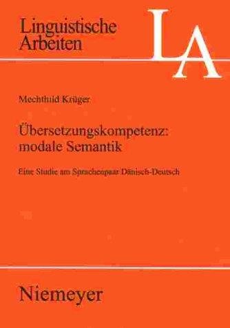 Couverture : Übersetzungskompetenz: modale Semantik