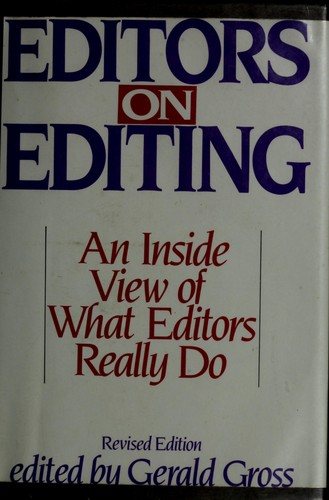 Couverture : Editors on editing
