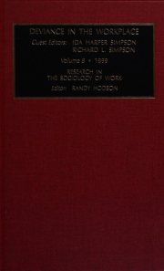 Couverture : Deviance in the workplace
