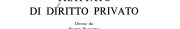 Couverture : Trattato di diritto privato