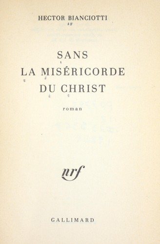 Couverture : Sans la miséricorde du Christ