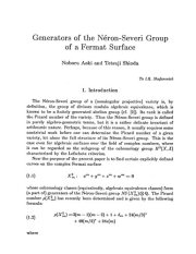 Couverture : Arithmetic and geometry