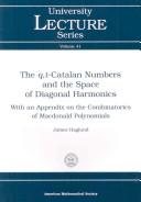 Couverture : The q, t-Catalan numbers and the space of diagonal harmonics