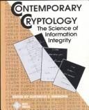 Couverture : Contemporary cryptology