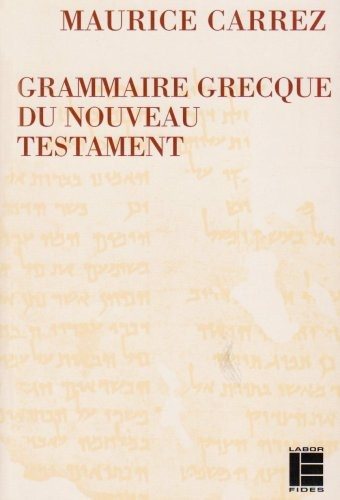 Couverture : Grammaire grecque du Nouveau Testament