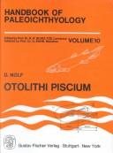Couverture : Otolithi piscium