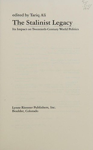 Couverture : The Stalinist legacy
