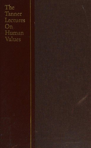 Couverture : The Tanner lectures on human values.