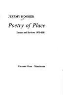 Couverture : Poetry of Place