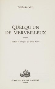 Couverture : Quelqu'un de merveilleux
