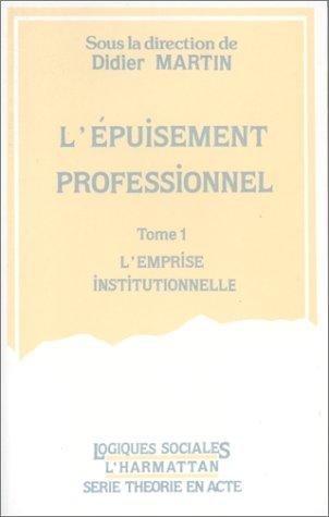 Couverture : L' Epuisement professionnel