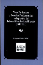 Couverture : Votos particulares y derechos fundamentales en la práctica del Tribunal Constitucional español 1981-1991