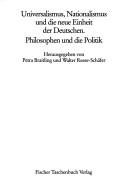 Couverture : Universalismus, Nationalismus und die neue Einheit der Deutschen