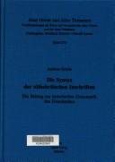 Couverture : Die Syntax der althebräischen Inschriften