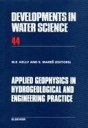 Couverture : Applied geophysics in hydrogeological and engineering practice