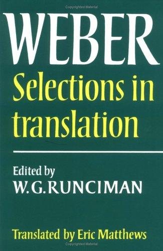 Couverture : Max Weber
