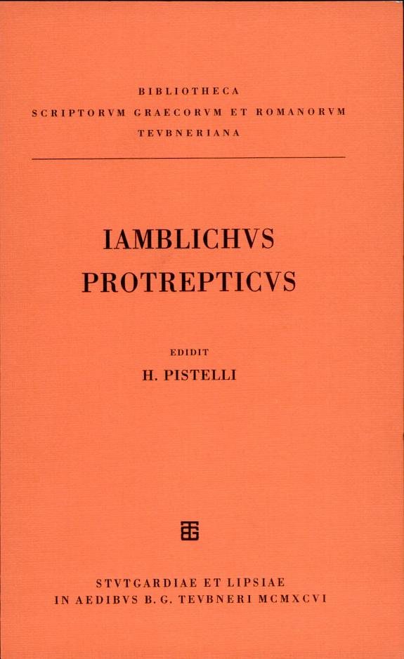 Couverture : Iamblichi