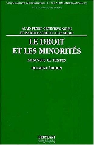 Couverture : Le droit et les minorités