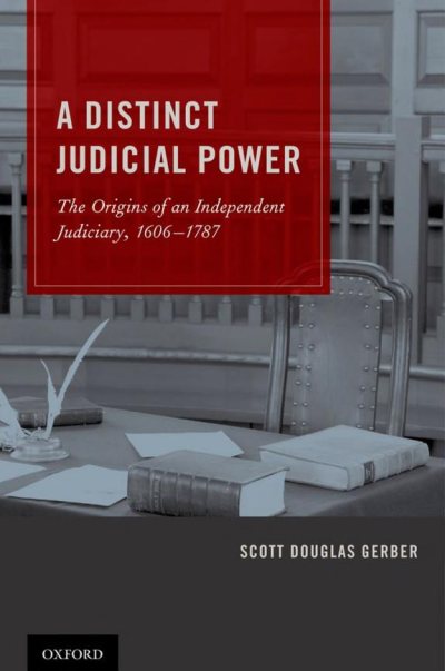 Couverture : A distinct judicial power