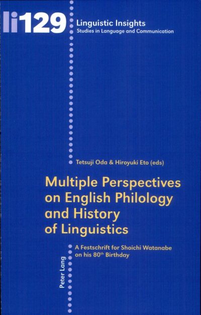 Couverture : Multiple Perspectives on English Philology and History of Linguistics
