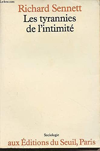 Couverture : Les tyrannies de l'intimité