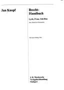 Couverture : Brecht-Handbuch : Lyrik, Prosa, Schriften