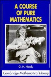 Couverture : A course of pure mathematics