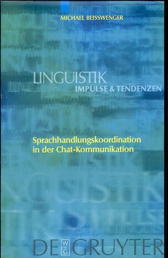 Couverture : Sprachhandlungskoordination in der Chat-Kommunikation