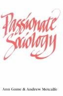 Couverture : Passionate sociology
