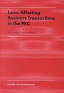 Couverture : Laws affecting business transactions in the PRC